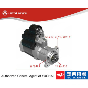 Original Yuchai YC6L starter motor L30L2-3708100